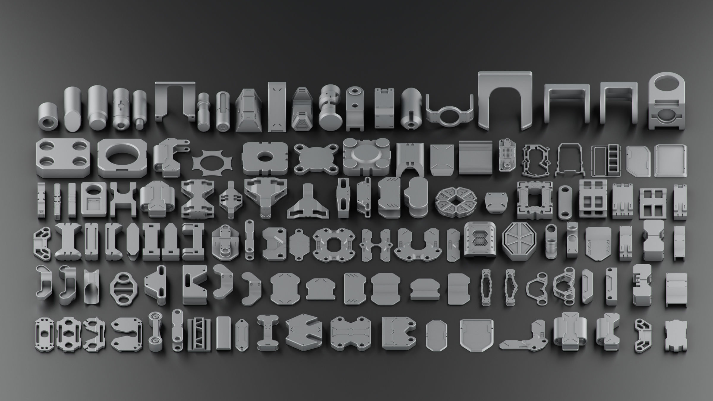 Hard Surface KitBash Volume 2 3D model_11