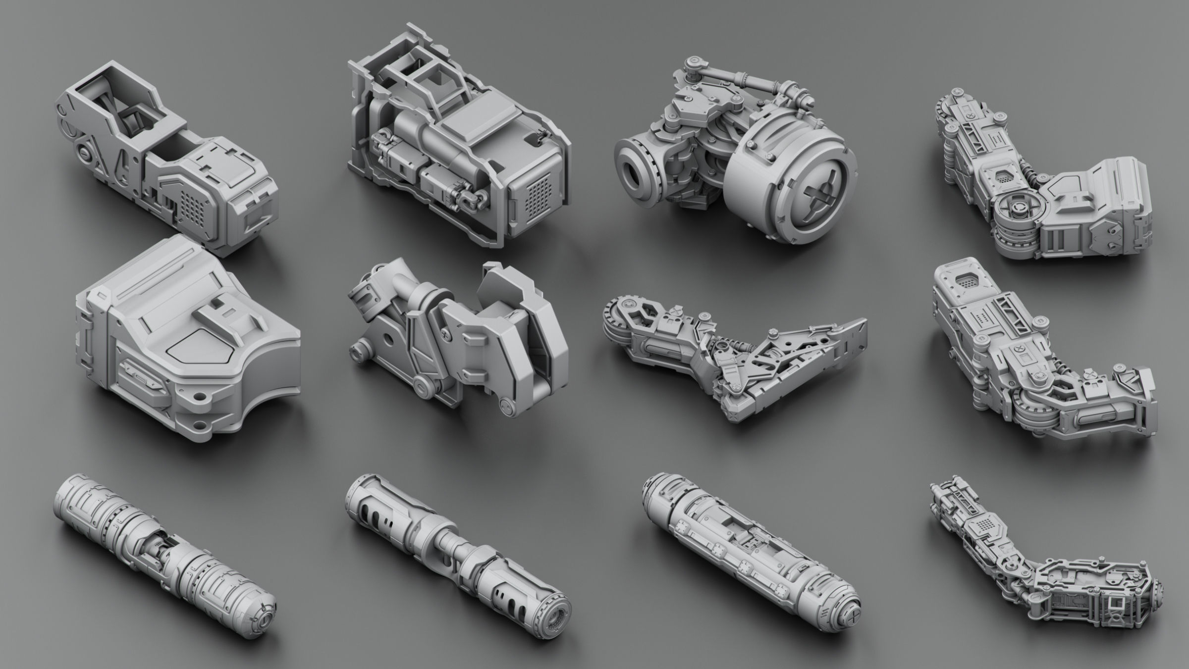 Hard Surface KitBash Volume 2 3D model_9