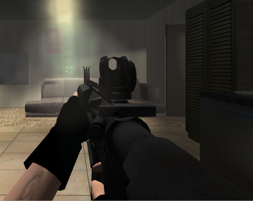 MK18 Assault Rifle LOW POLY Low-poly 3D model_13