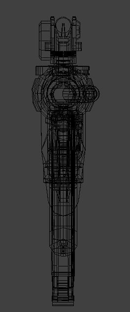 MK18 Assault Rifle LOW POLY Low-poly 3D model_5