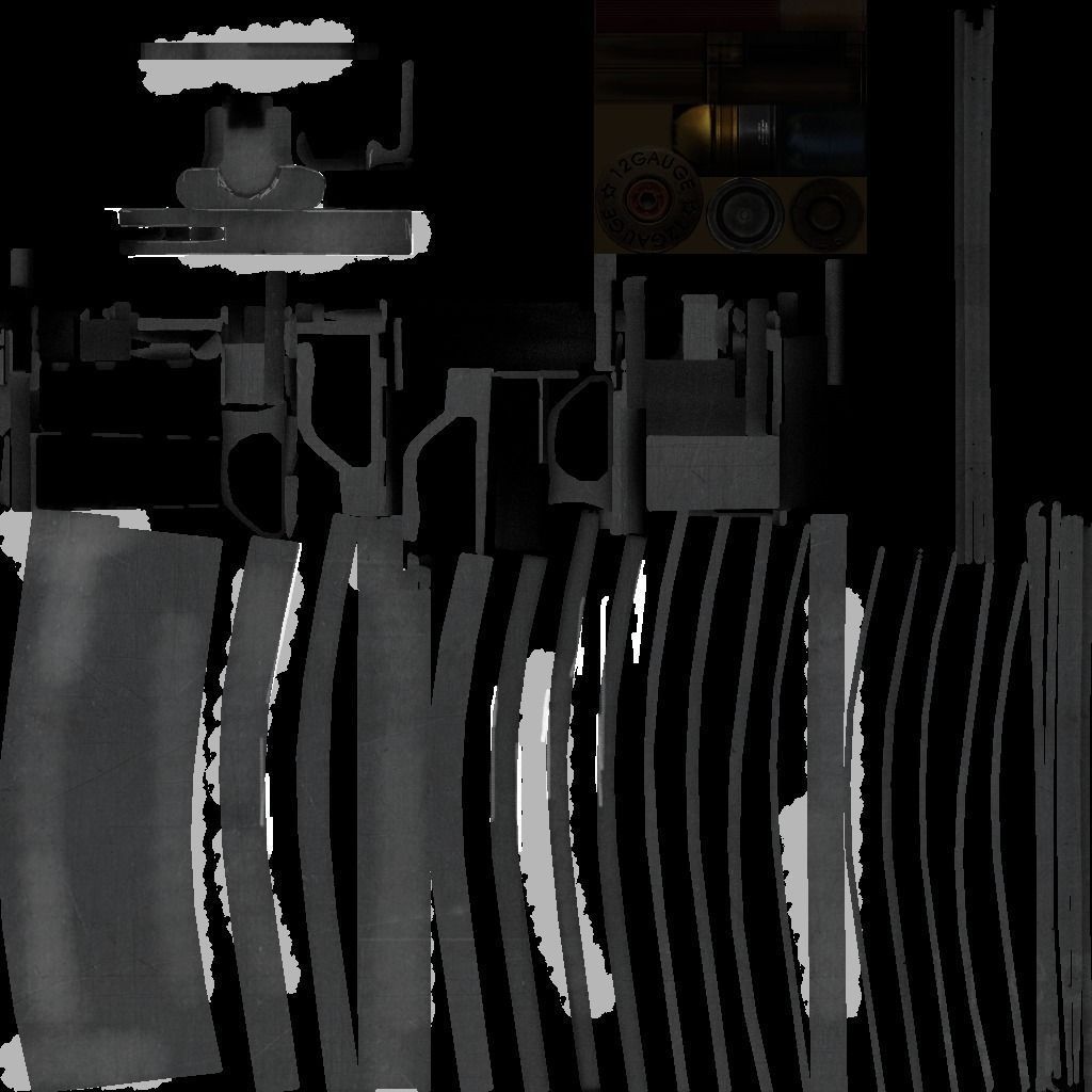 MK18 Assault Rifle LOW POLY Low-poly 3D model_11