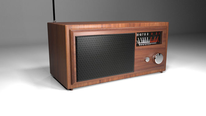 Classic radio 3D model