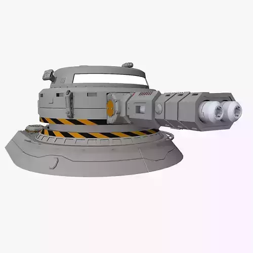 Heavy plasma turret 3D model