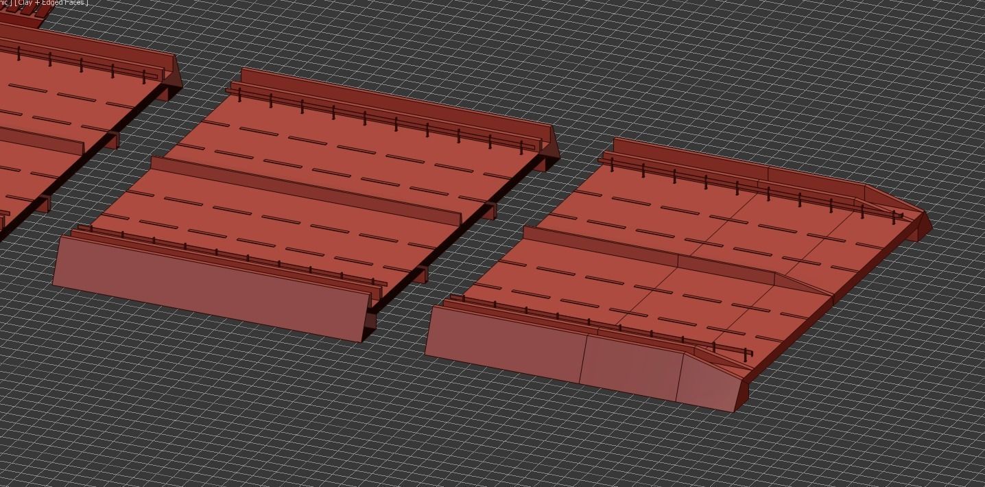 Bridge Bugrinsky Stylized low poly  Low-poly 3D model_18