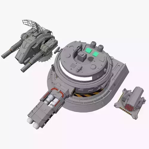Sci-Fi Weapon Collection 3D model