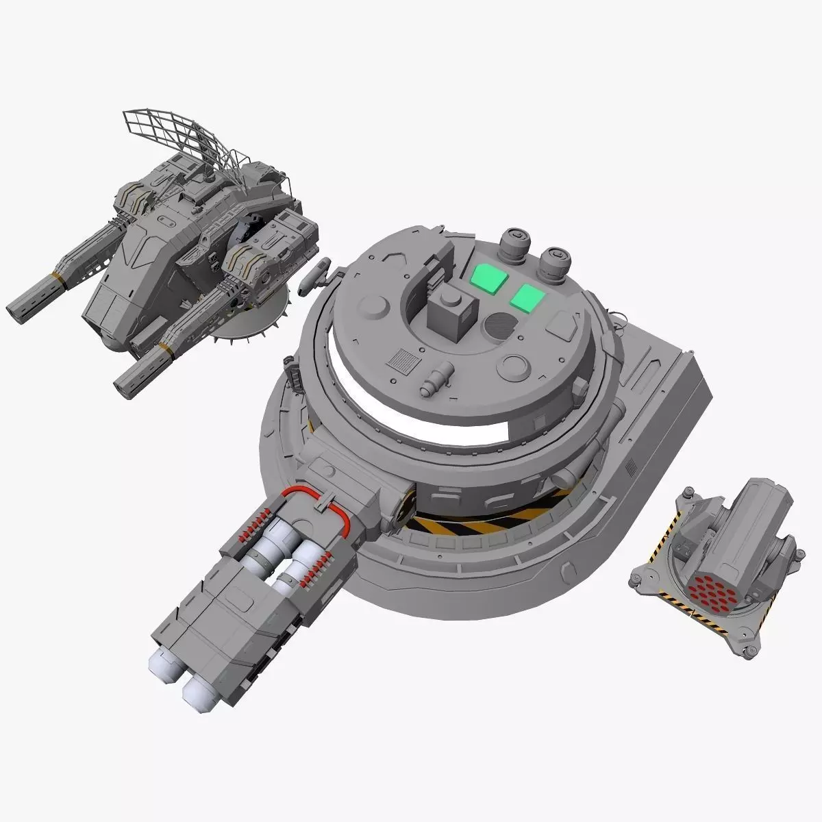 Sci-Fi Weapon Collection 3D model_0