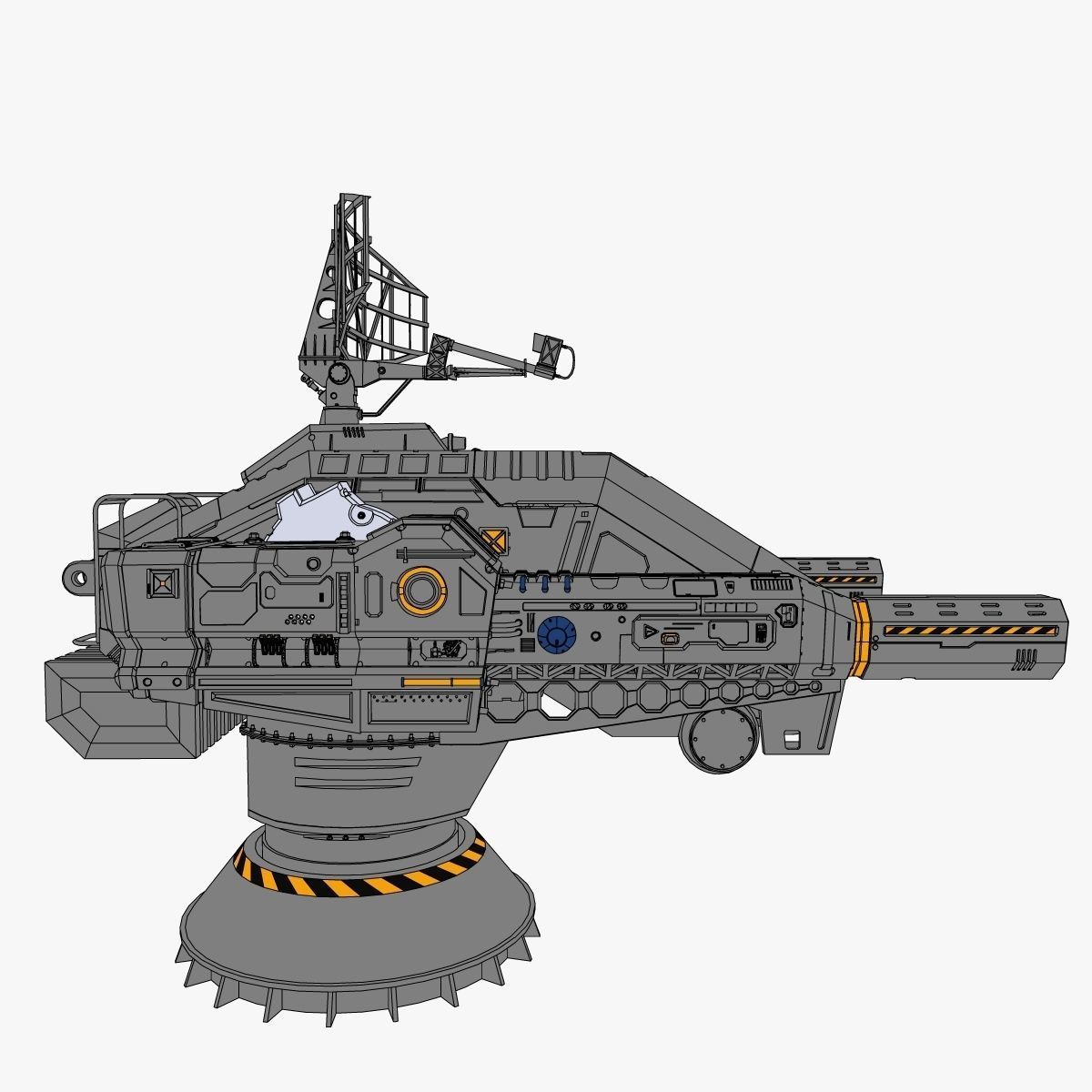 Sci-Fi Weapon Collection 3D model_14