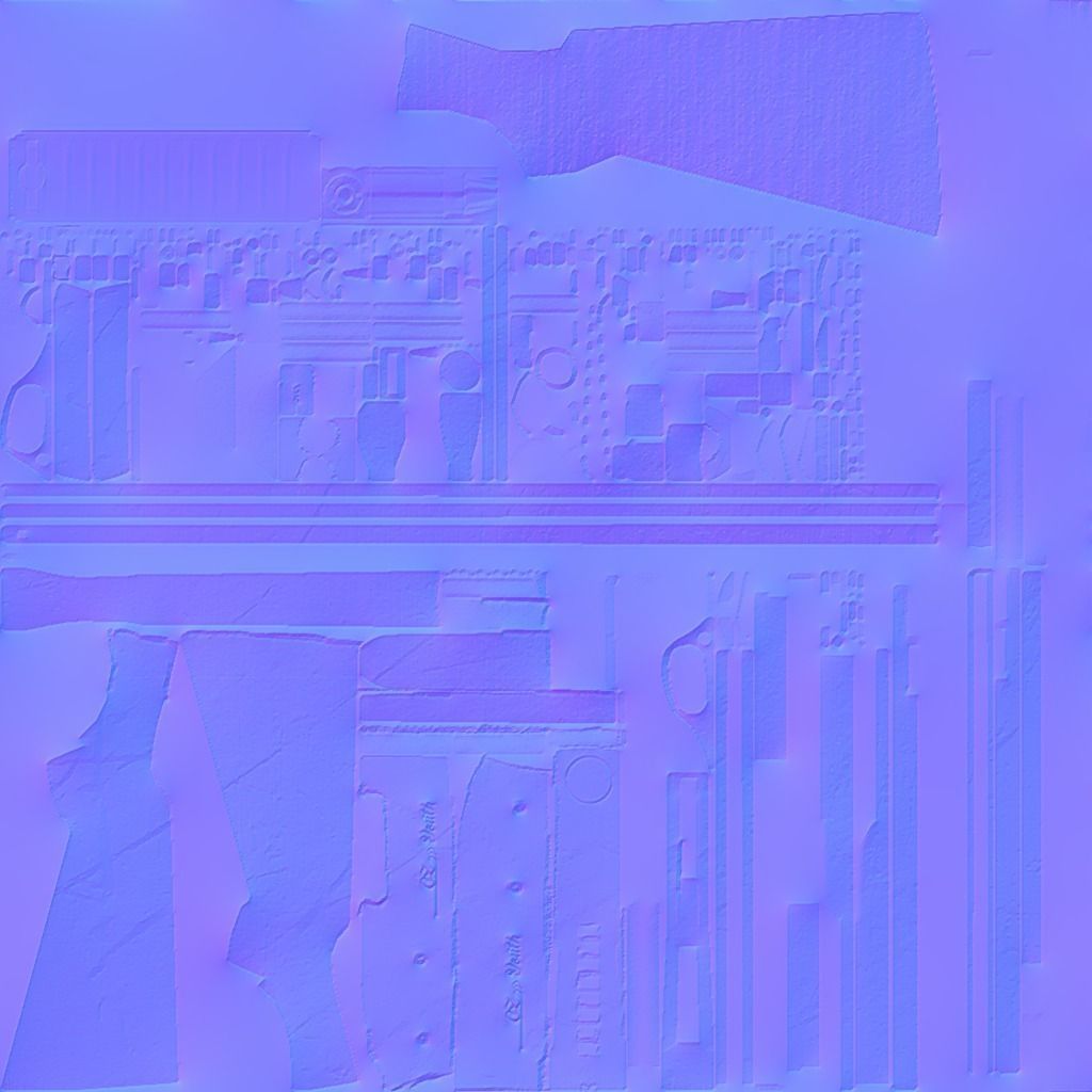 620 FS Tactical Shotgun LOW POLY Low-poly 3D model_10