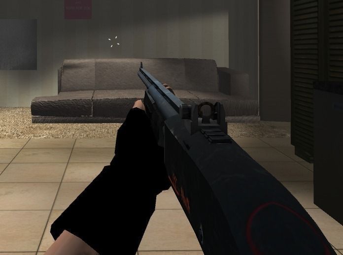 620 FS Tactical Shotgun LOW POLY Low-poly 3D model_0