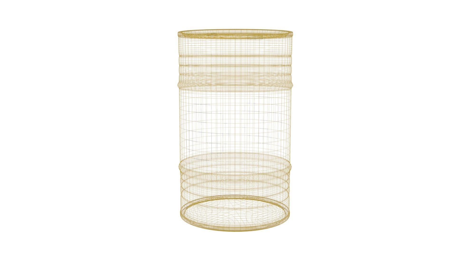 Yellow Barrel 3D model_5
