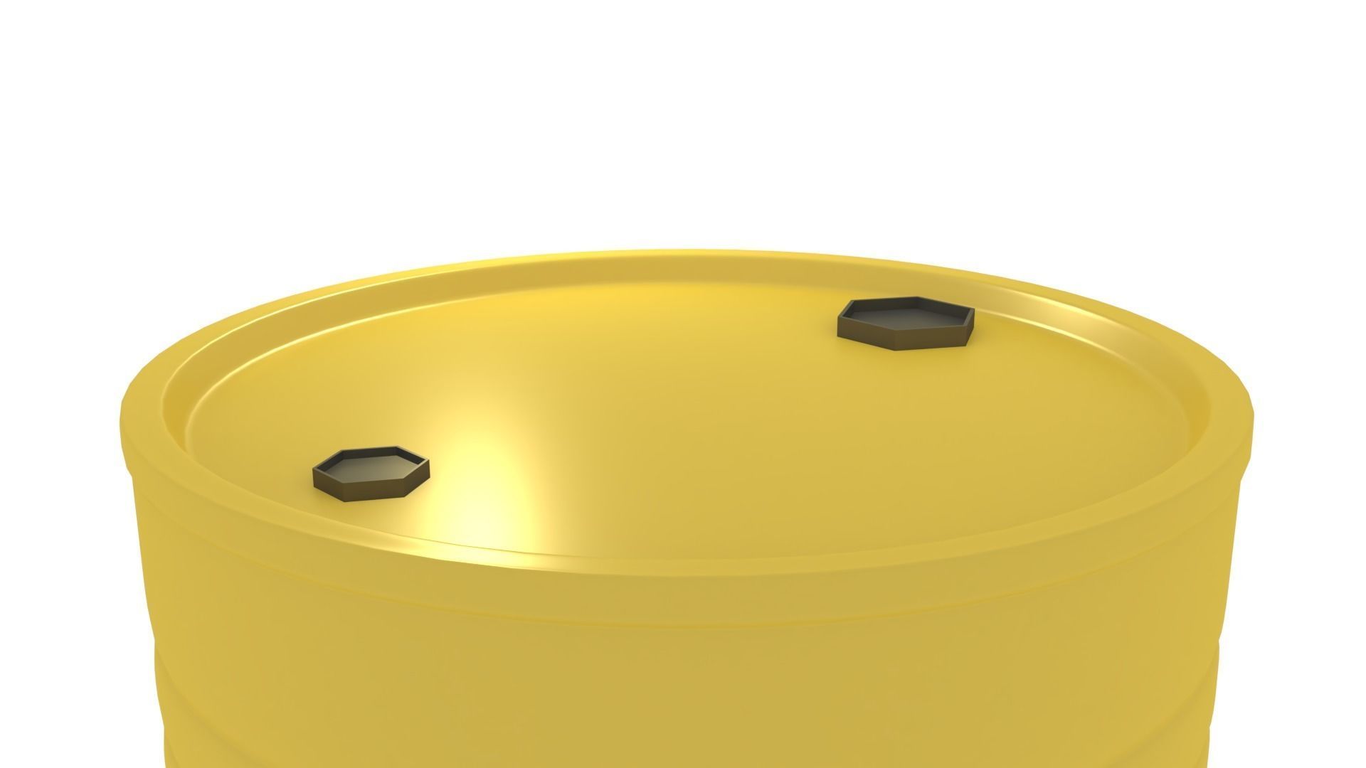 Yellow Barrel 3D model_1