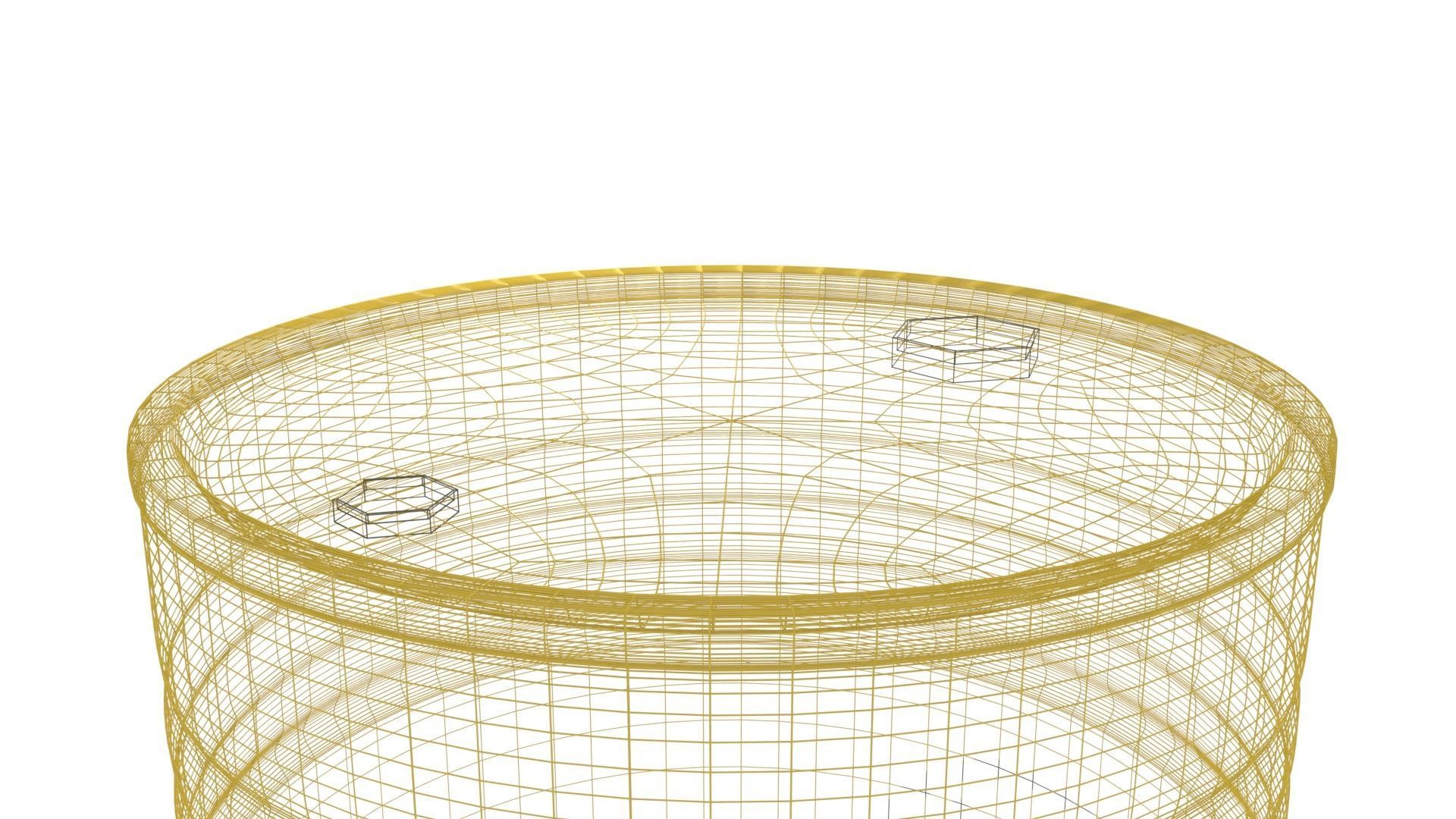 Yellow Barrel 3D model_6