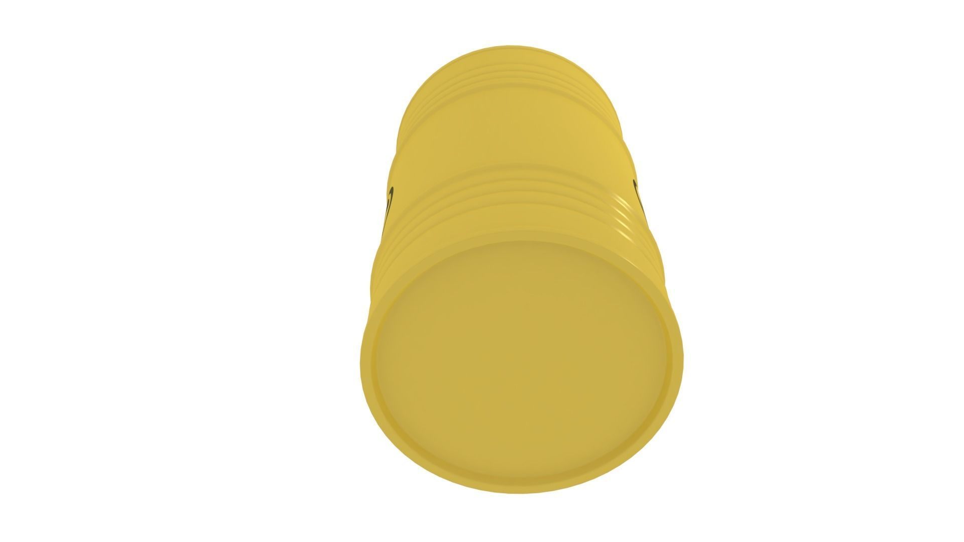 Yellow Barrel 3D model_4