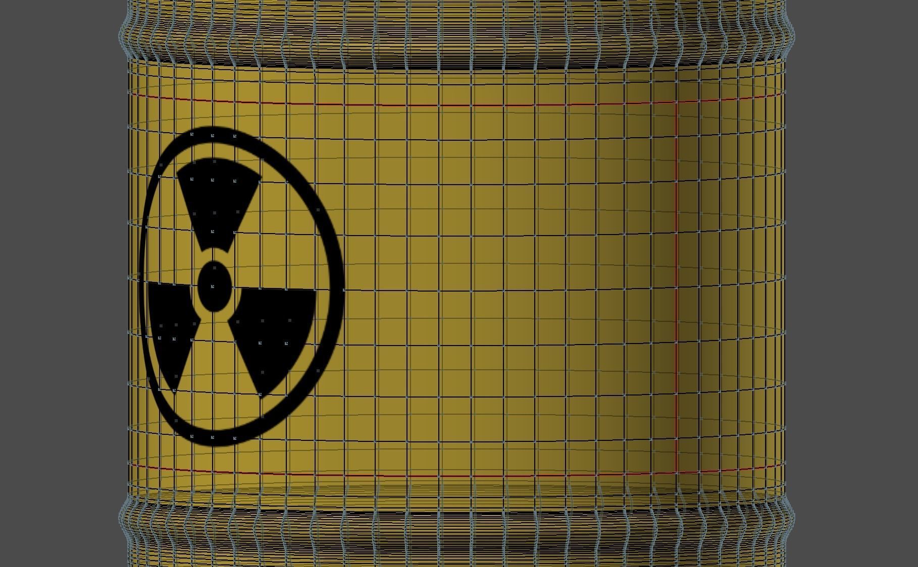 Yellow Barrel 3D model_7