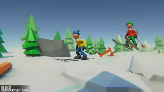 Ski - Props for Winter Runner