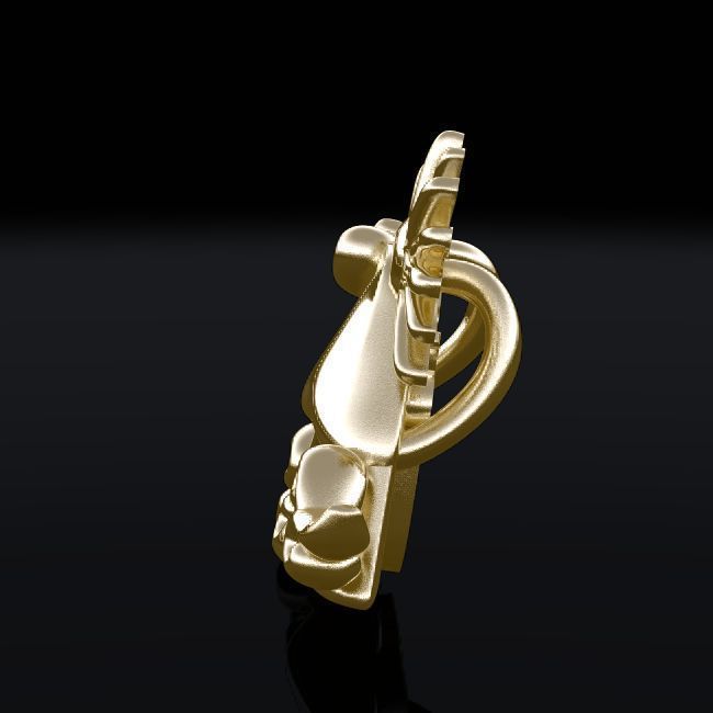 Mt-Fuji silver bell with sun 3D print model_7