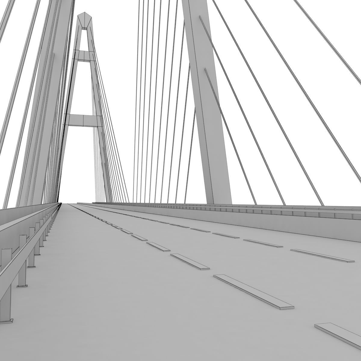 Bridge Russian Stylized low poly Low-poly 3D model_14