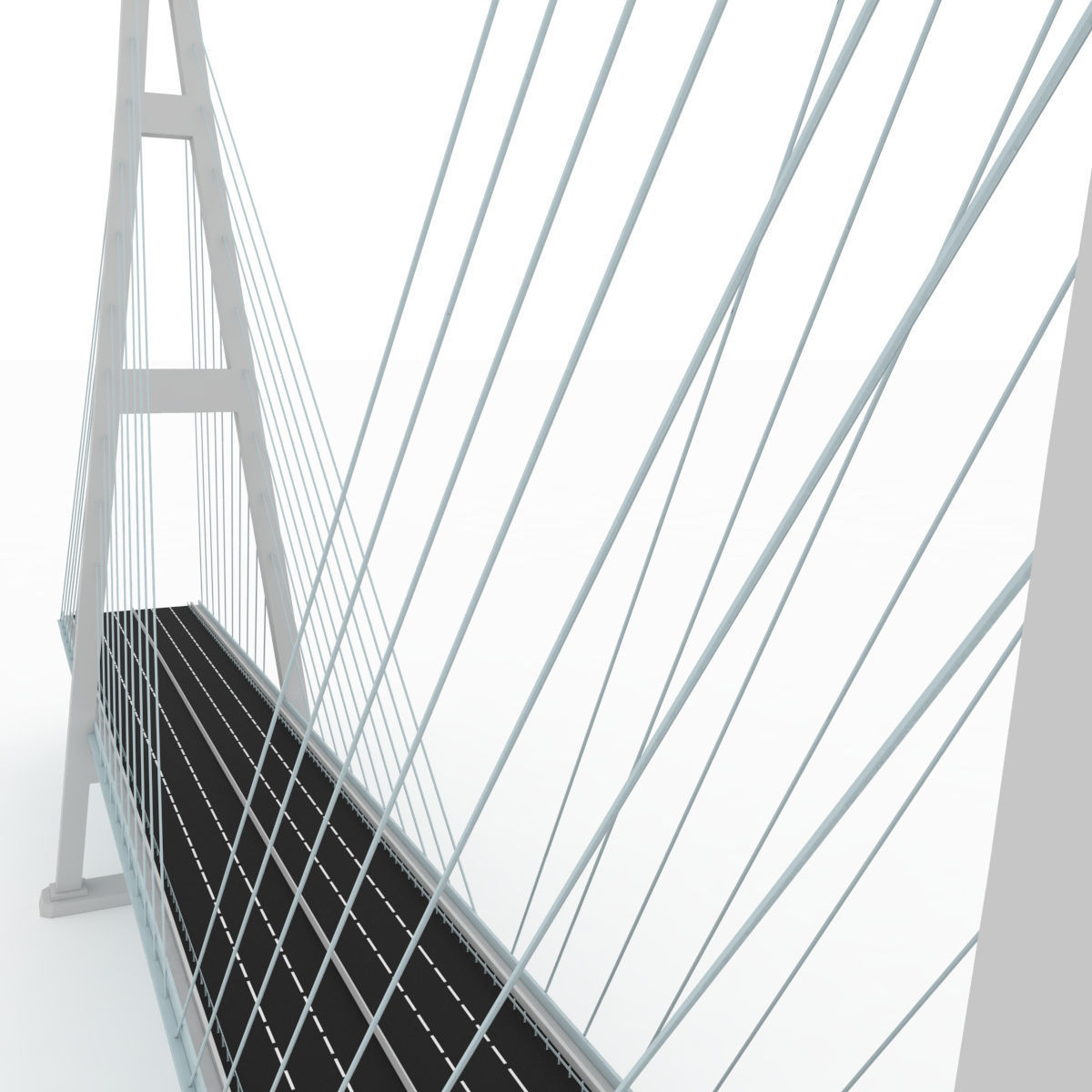 Bridge Russian Stylized low poly Low-poly 3D model_6