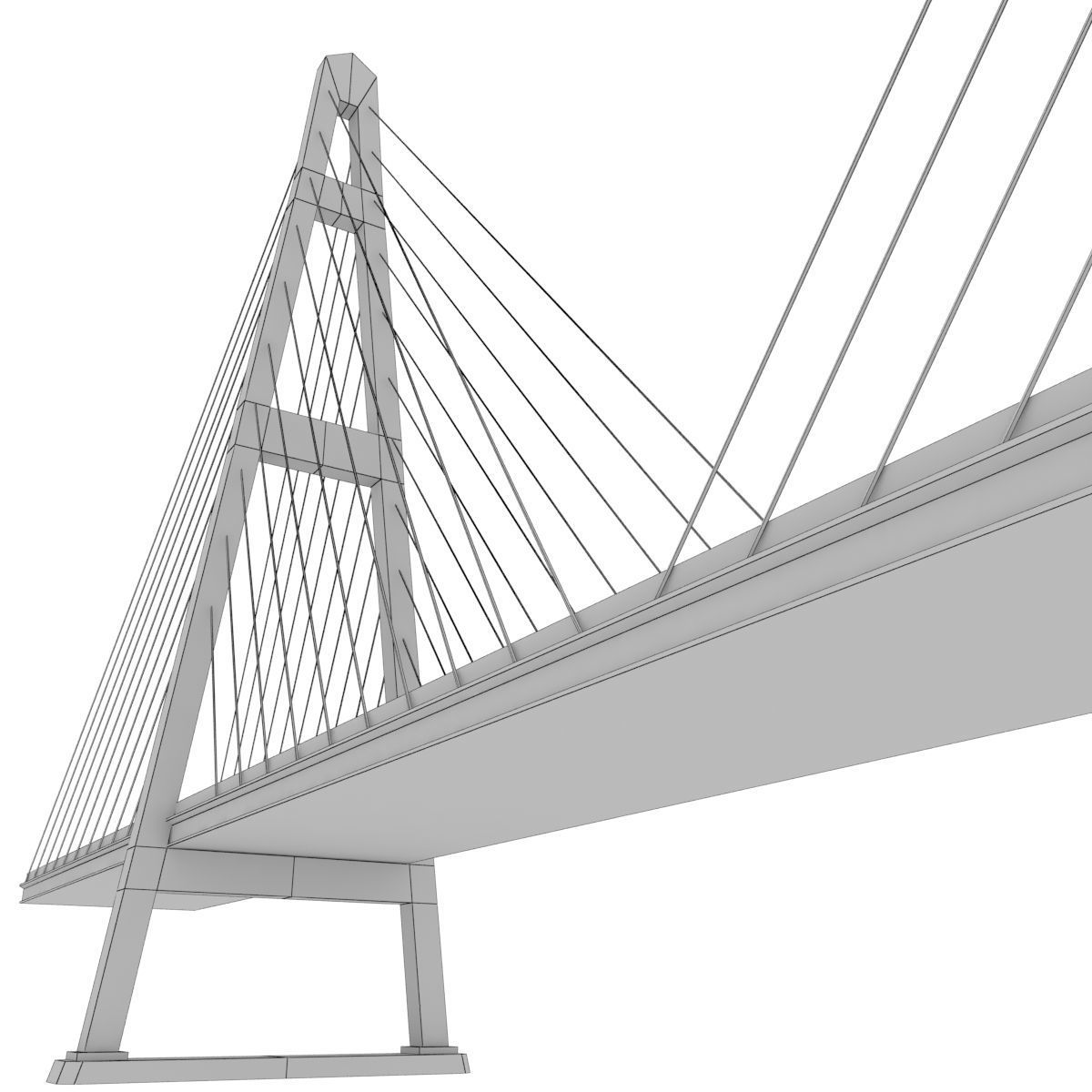 Bridge Russian Stylized low poly Low-poly 3D model_12
