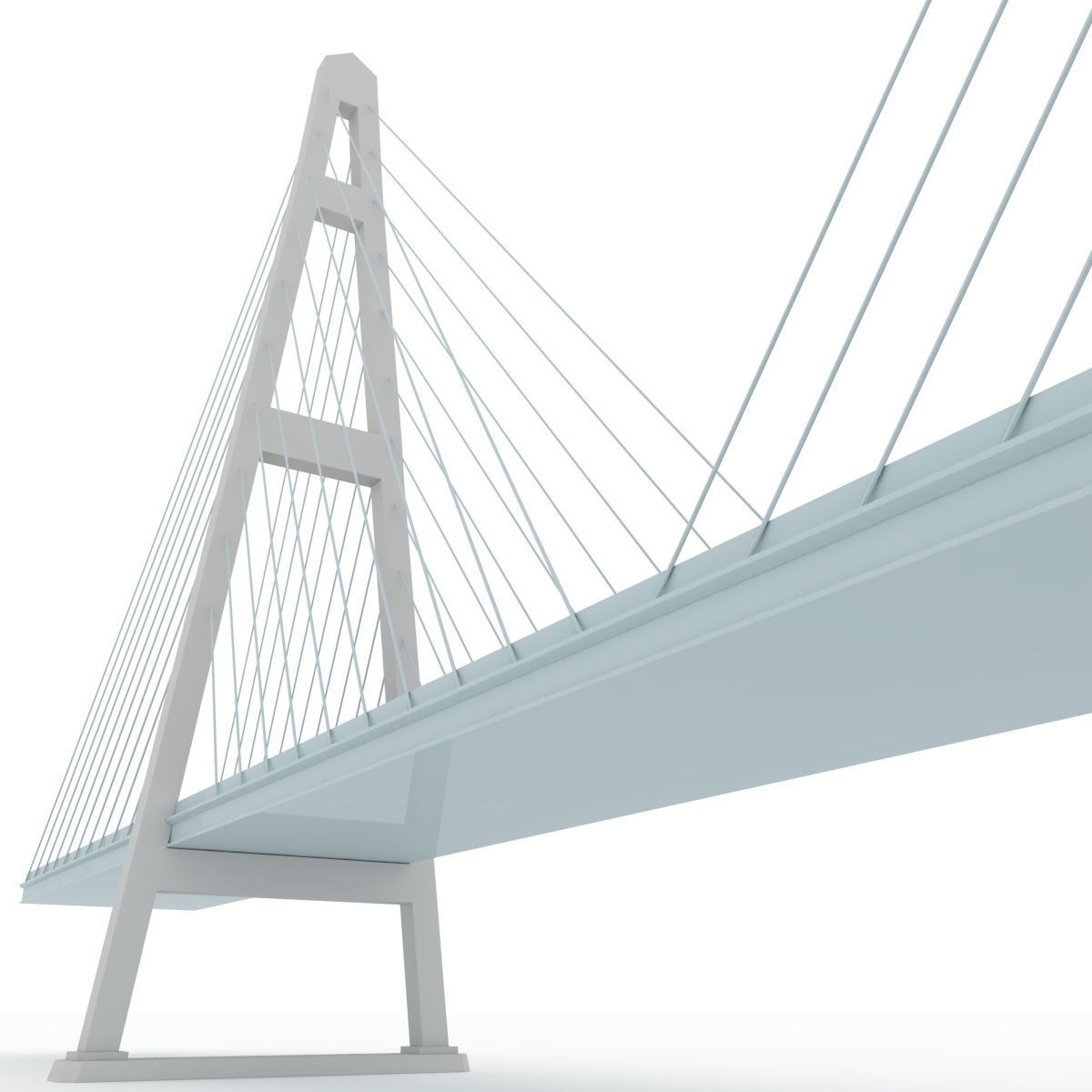 Bridge Russian Stylized low poly Low-poly 3D model_4