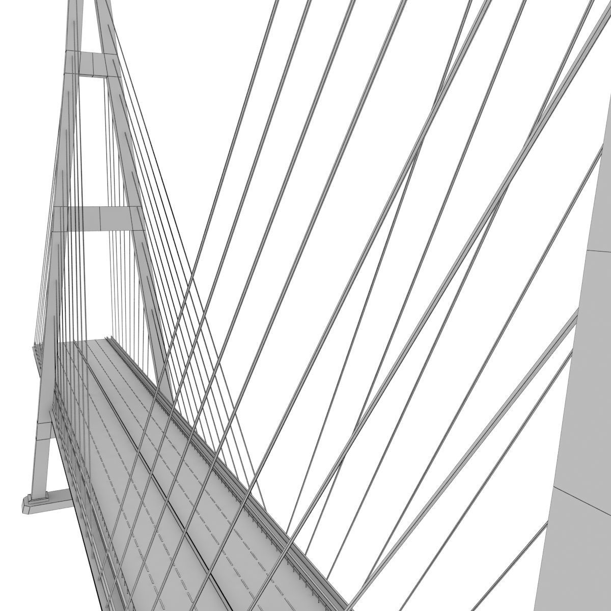 Bridge Russian Stylized low poly Low-poly 3D model_15