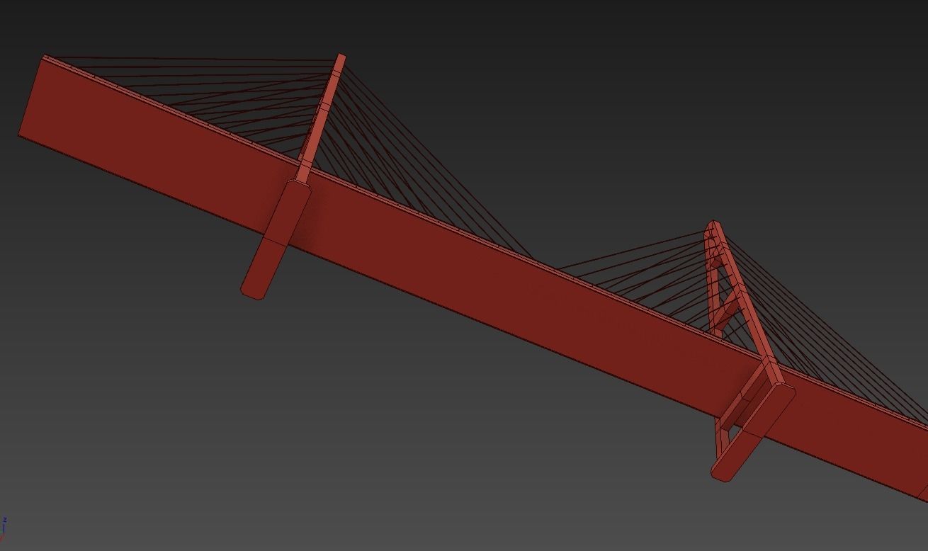 Bridge Russian Stylized low poly Low-poly 3D model_22