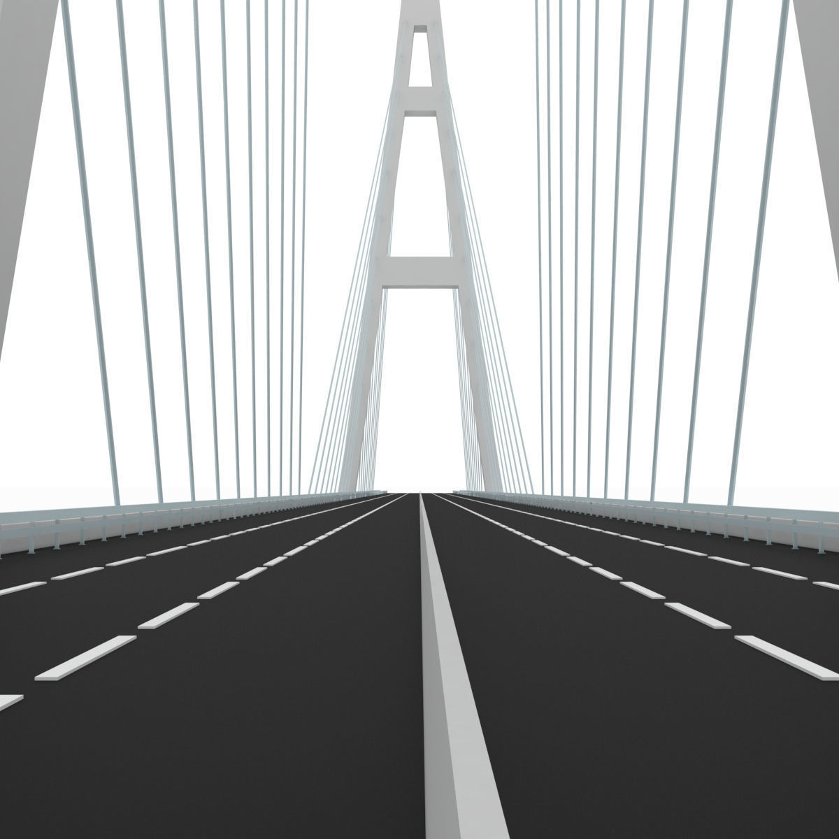 Bridge Russian Stylized low poly Low-poly 3D model_3