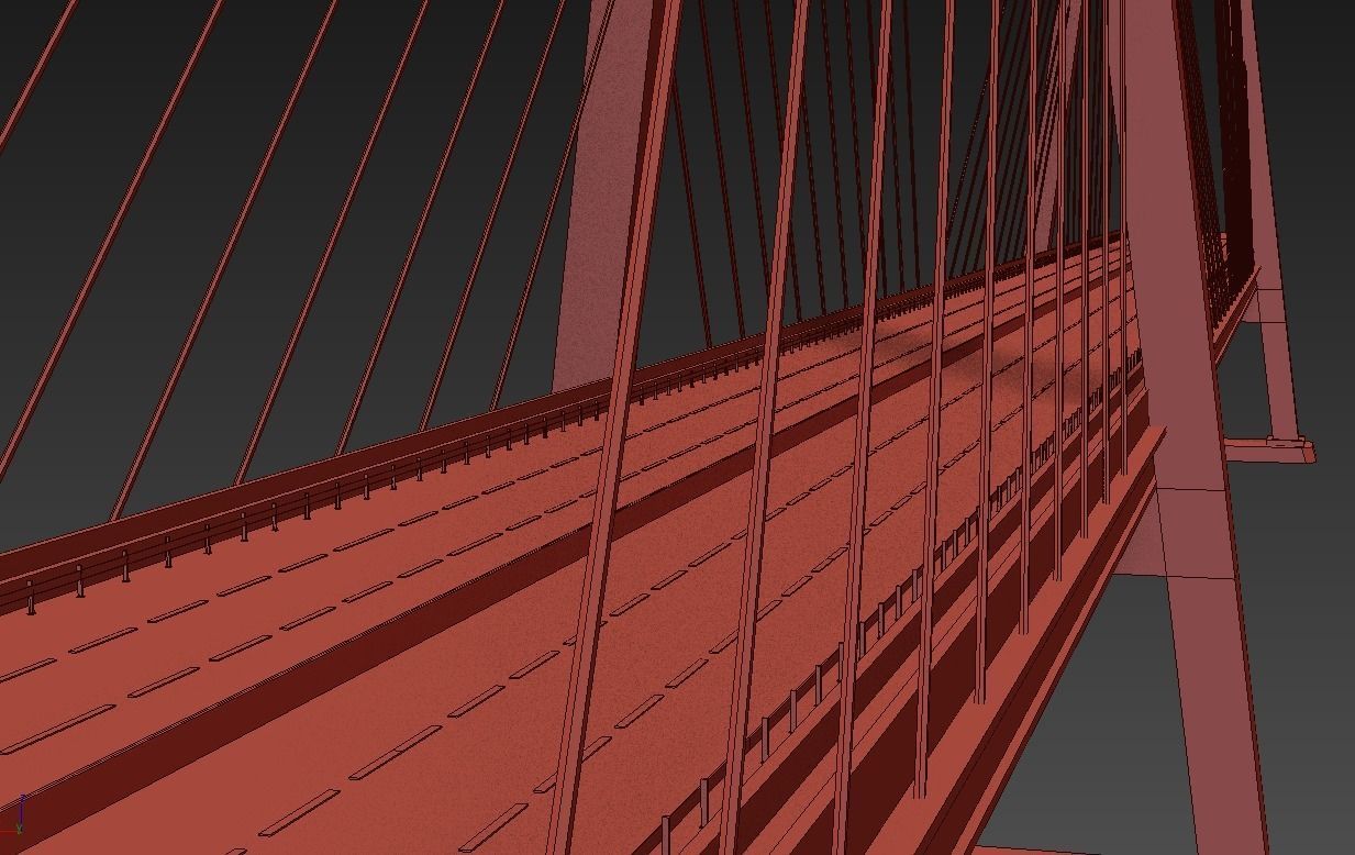 Bridge Russian Stylized low poly Low-poly 3D model_20