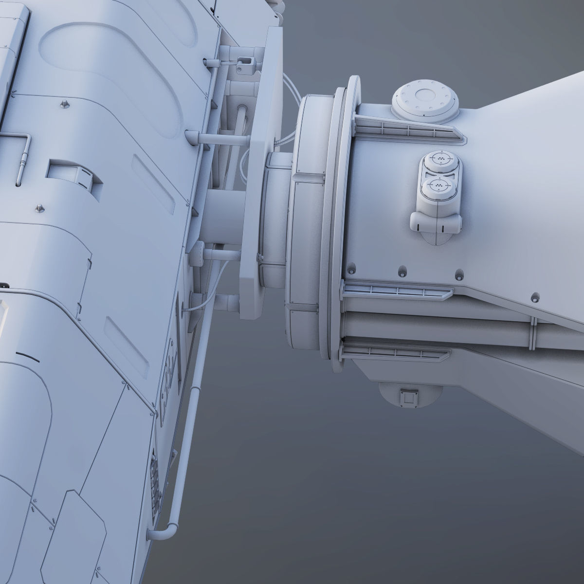 3D Sci-Fi Scout Spaceship 3D model_25