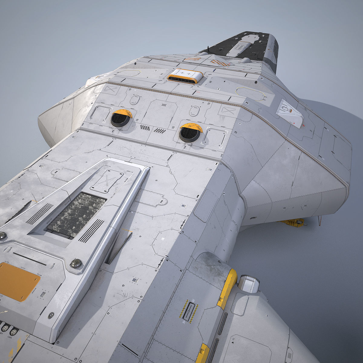 3D Sci-Fi Scout Spaceship 3D model_9