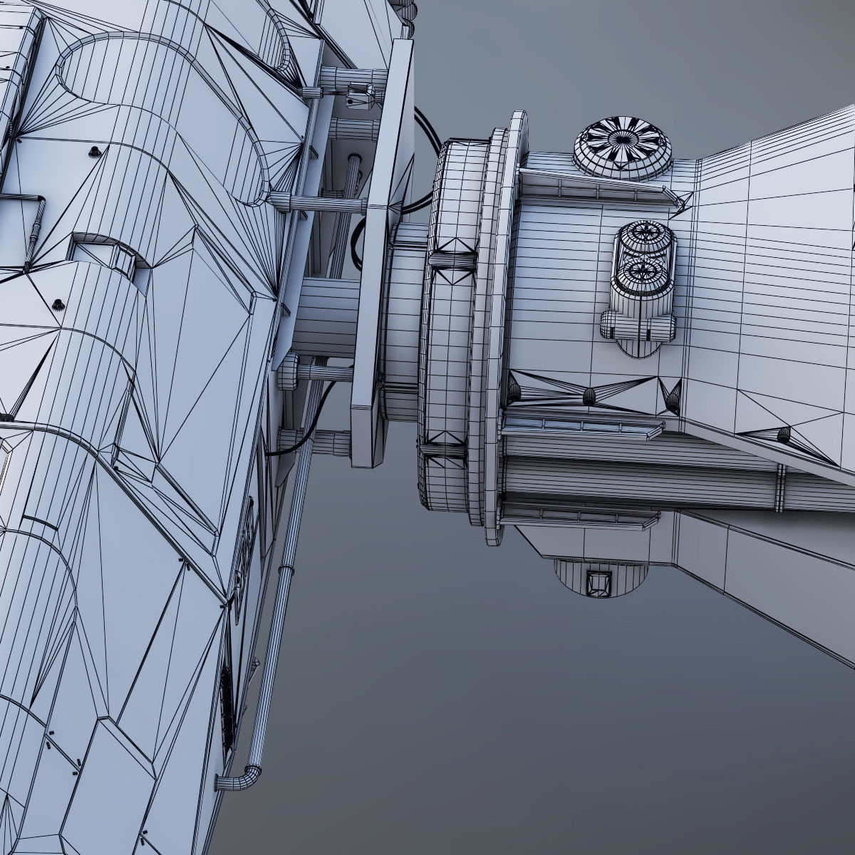 3D Sci-Fi Scout Spaceship 3D model_37