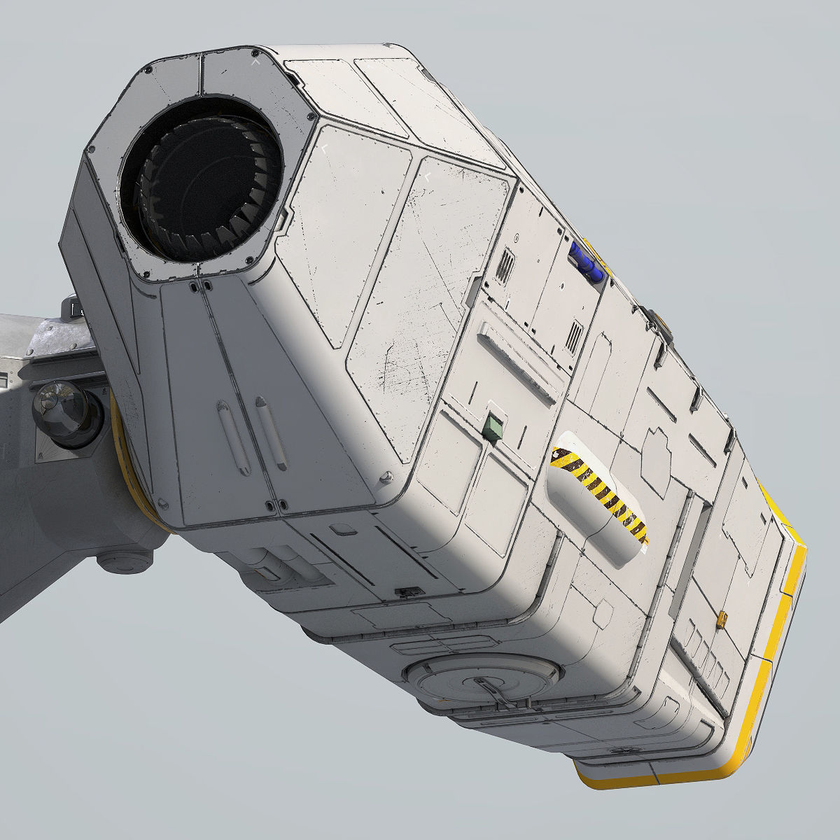3D Sci-Fi Scout Spaceship 3D model_15