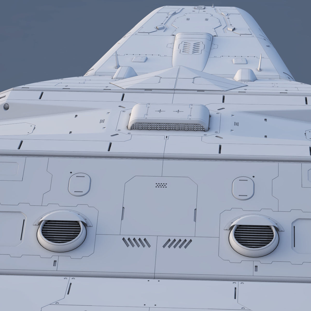 3D Sci-Fi Scout Spaceship 3D model_27
