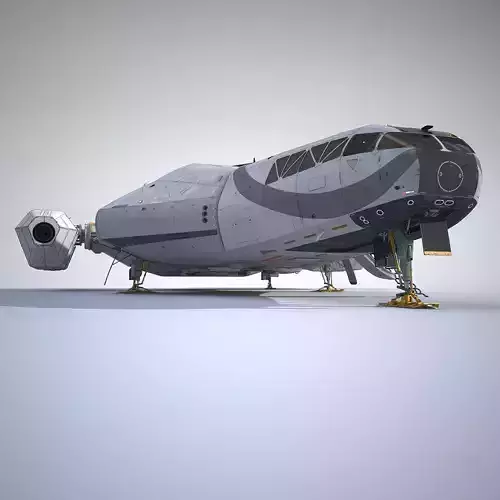 3D Sci-Fi Scout Spaceship 3D model