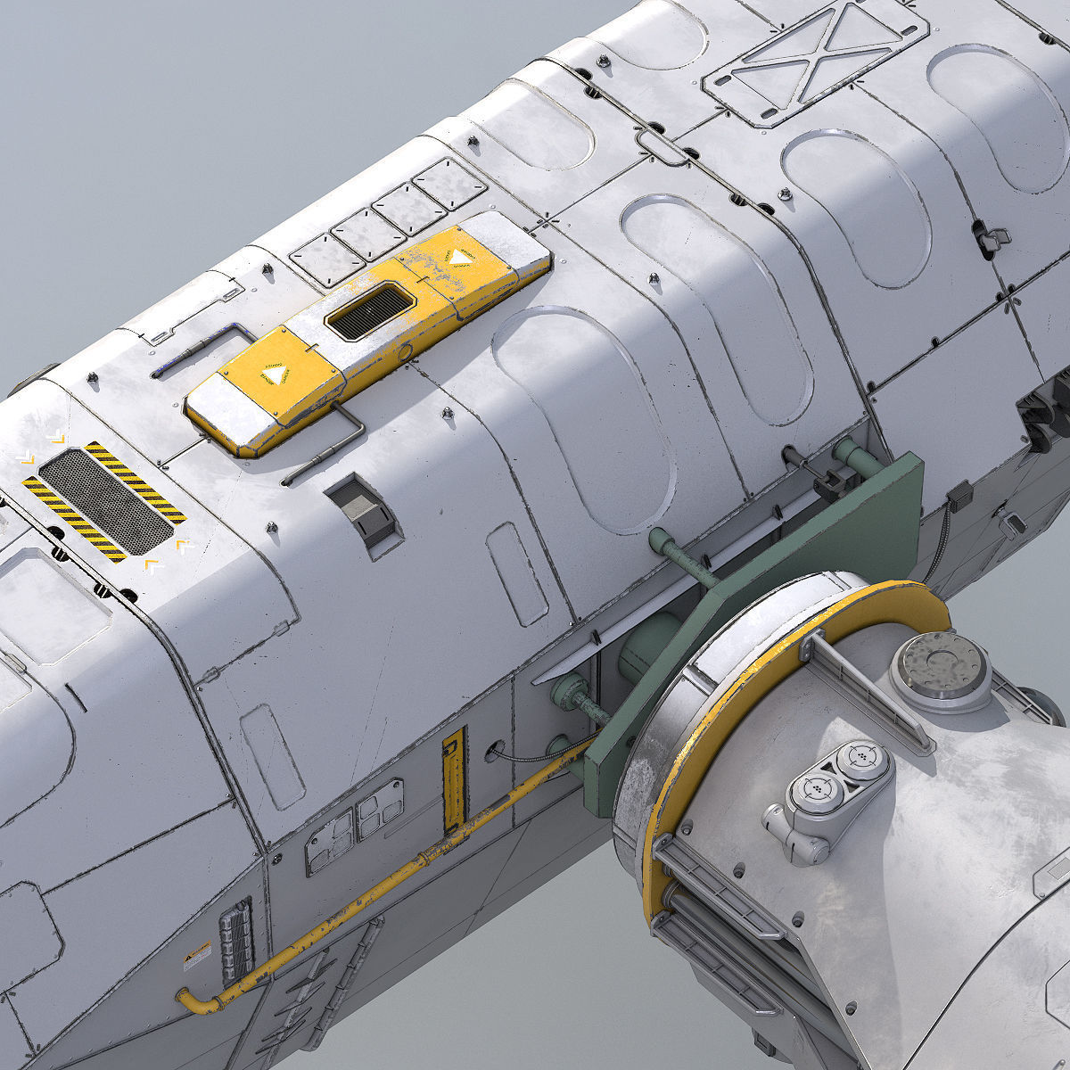 3D Sci-Fi Scout Spaceship 3D model_14