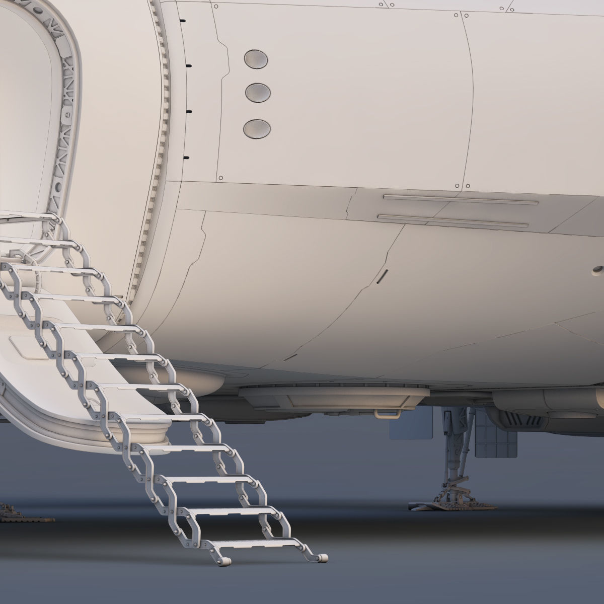 3D Sci-Fi Scout Spaceship 3D model_23