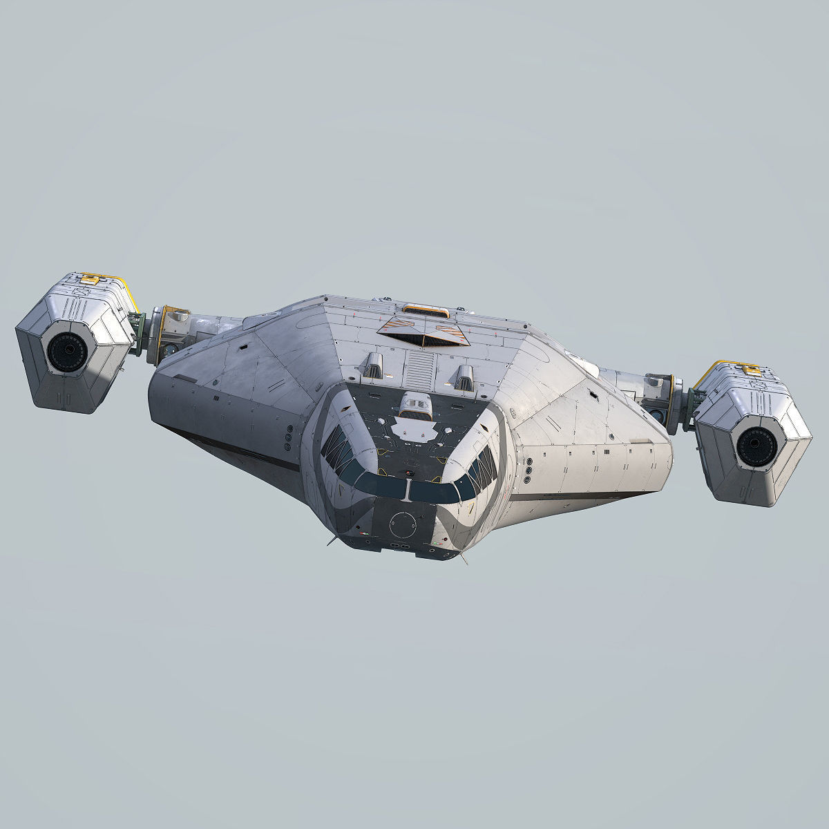 3D Sci-Fi Scout Spaceship 3D model_20