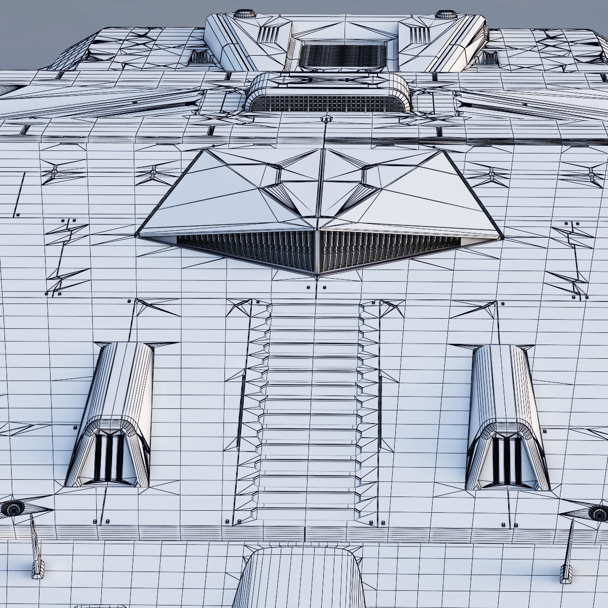 3D Sci-Fi Scout Spaceship 3D model_31