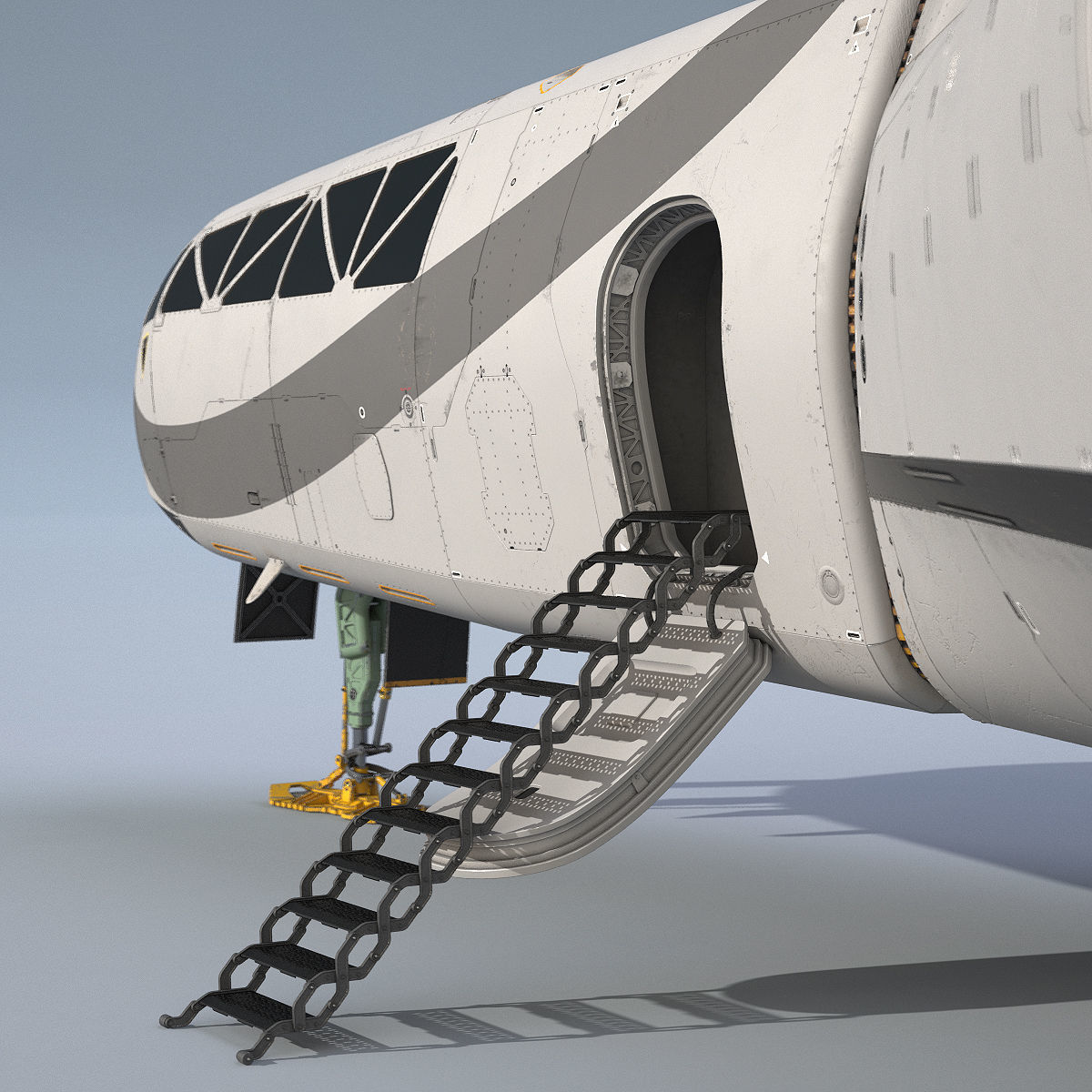 3D Sci-Fi Scout Spaceship 3D model_10