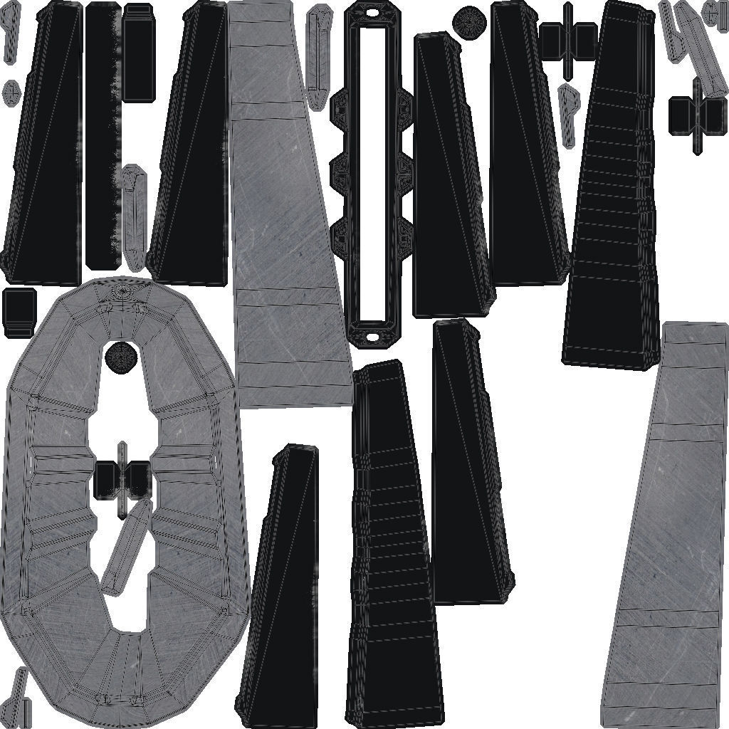 3D Sci-Fi Scout Spaceship 3D model_49