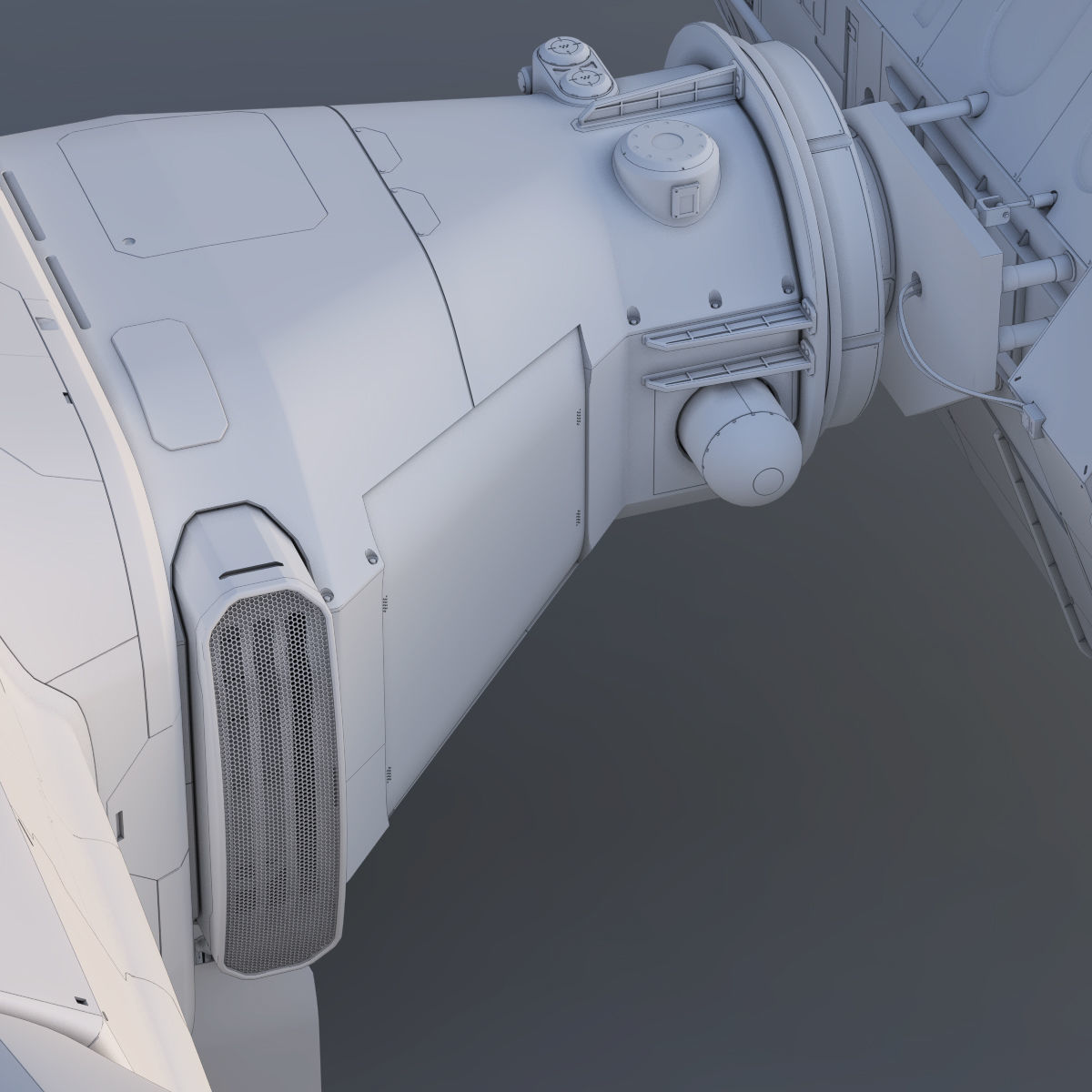 3D Sci-Fi Scout Spaceship 3D model_26