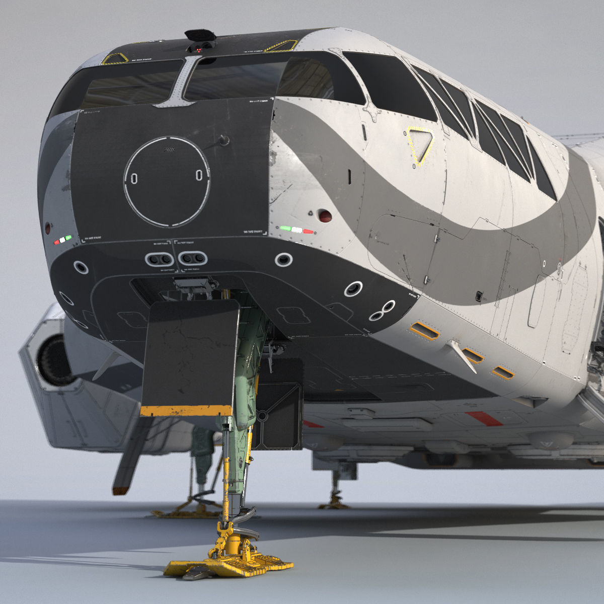 3D Sci-Fi Scout Spaceship 3D model_8