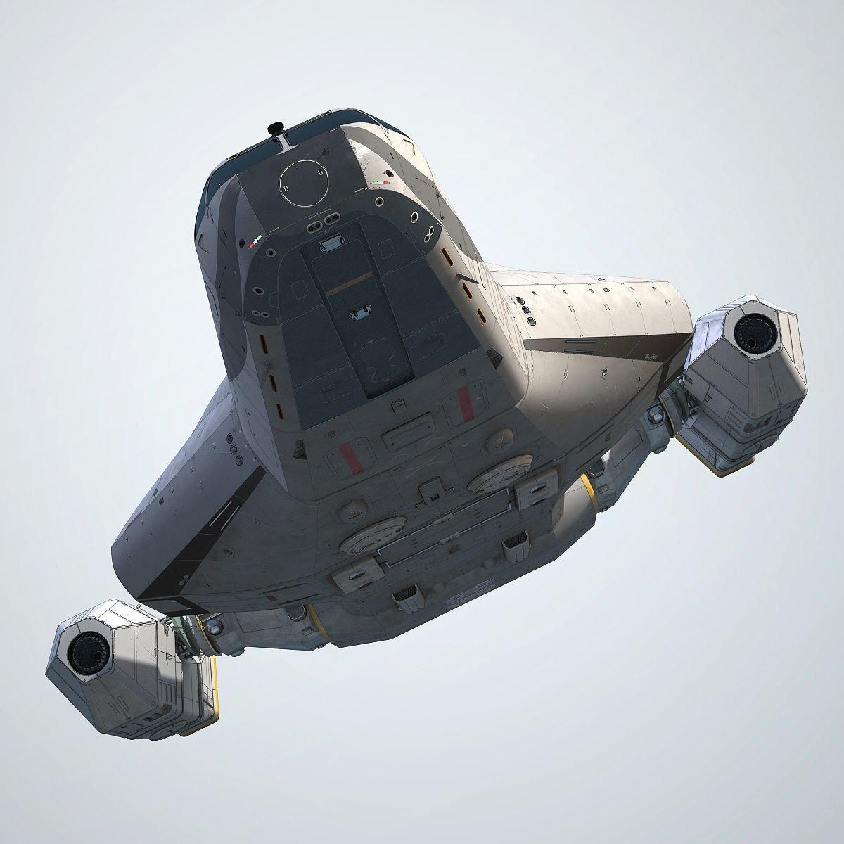 3D Sci-Fi Scout Spaceship 3D model_16