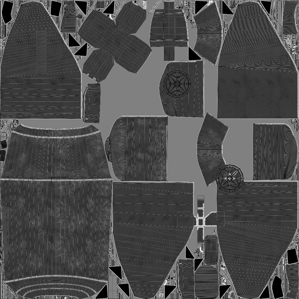 3D Sci-Fi Scout Spaceship 3D model_48