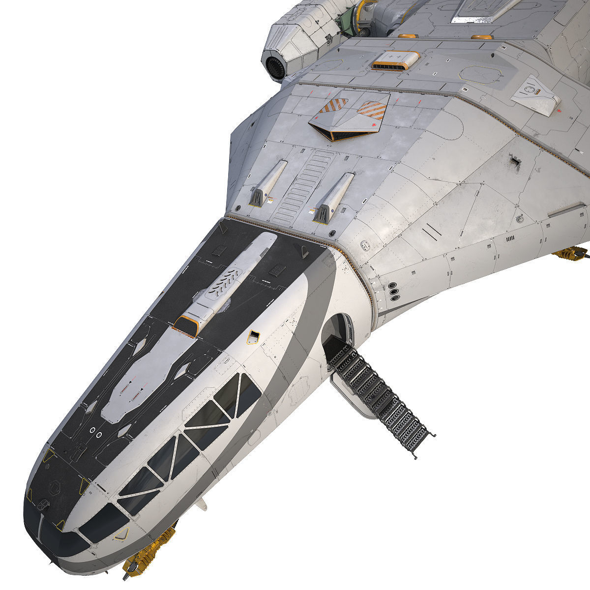 3D Sci-Fi Scout Spaceship 3D model_11