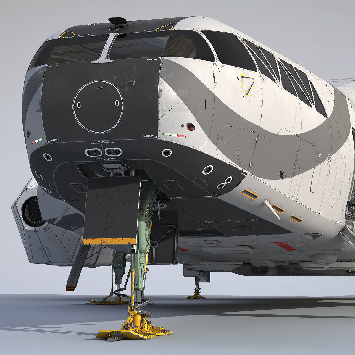 3D Sci-Fi Scout Spaceship 3D model_7
