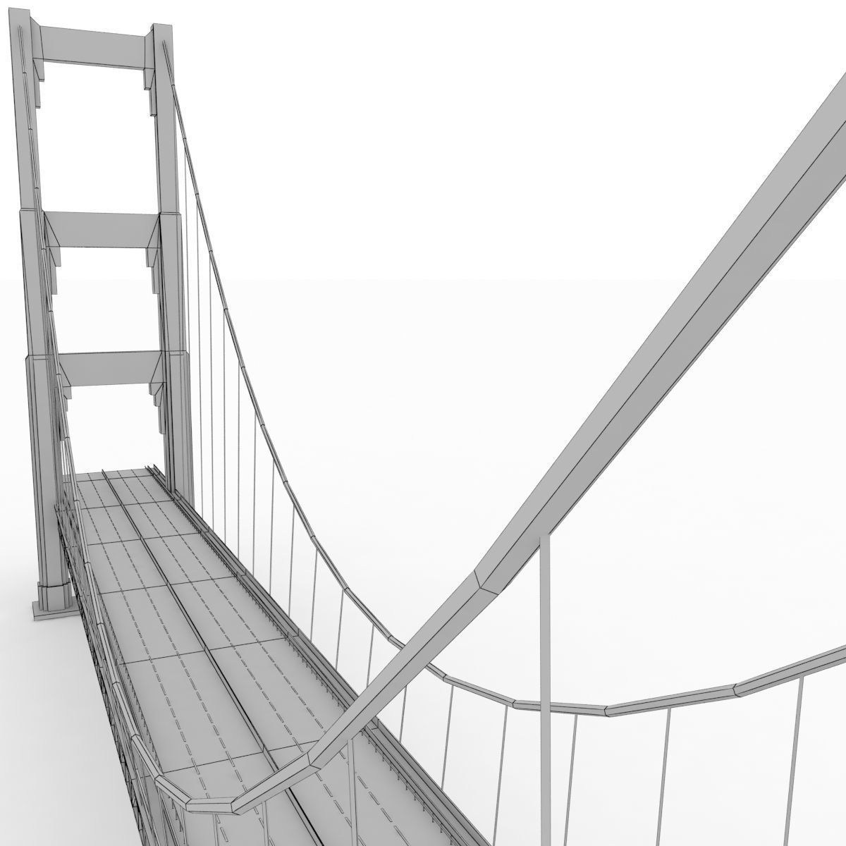 Bridge GG Stylized lowpoly Low-poly 3D model_15