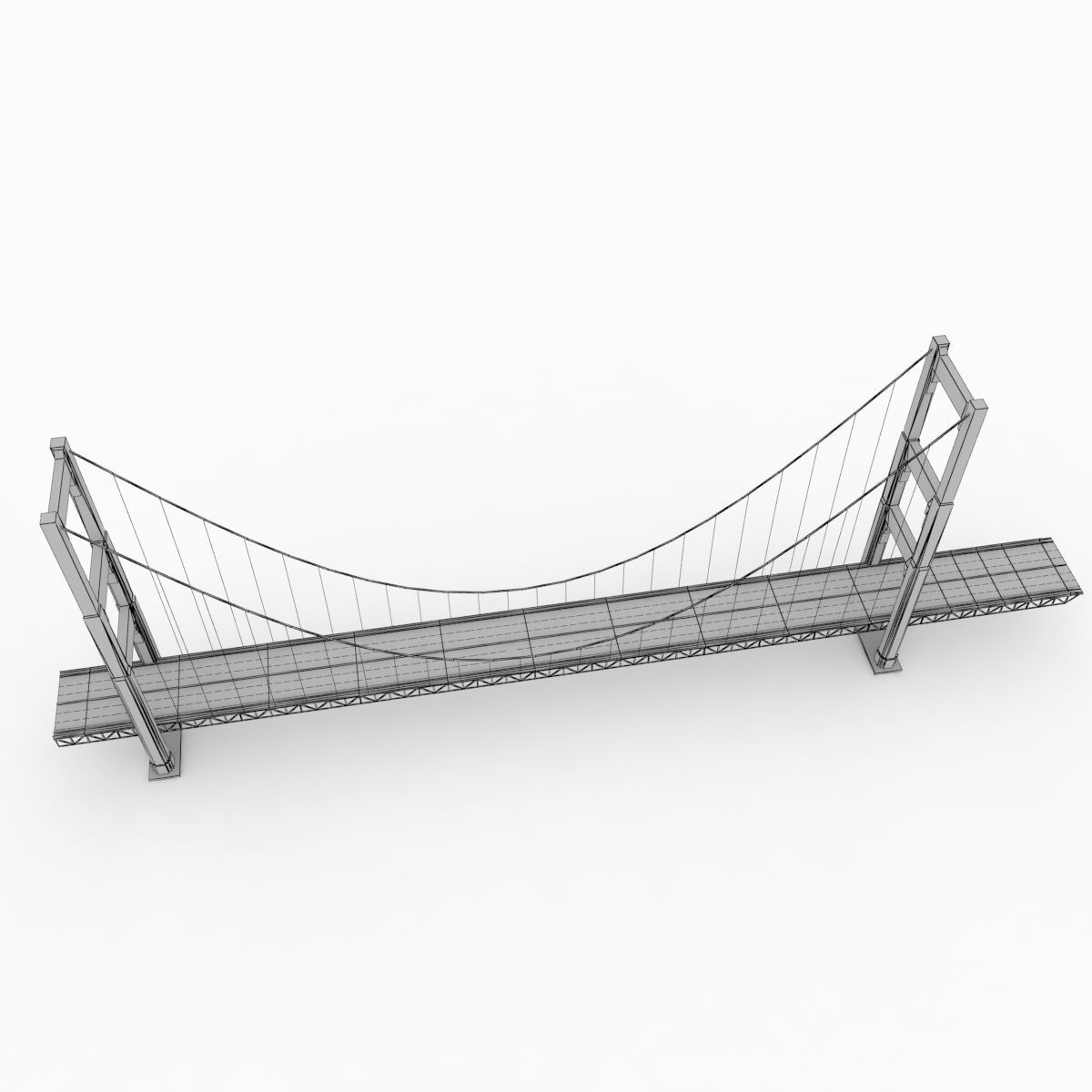 Bridge GG Stylized lowpoly Low-poly 3D model_11