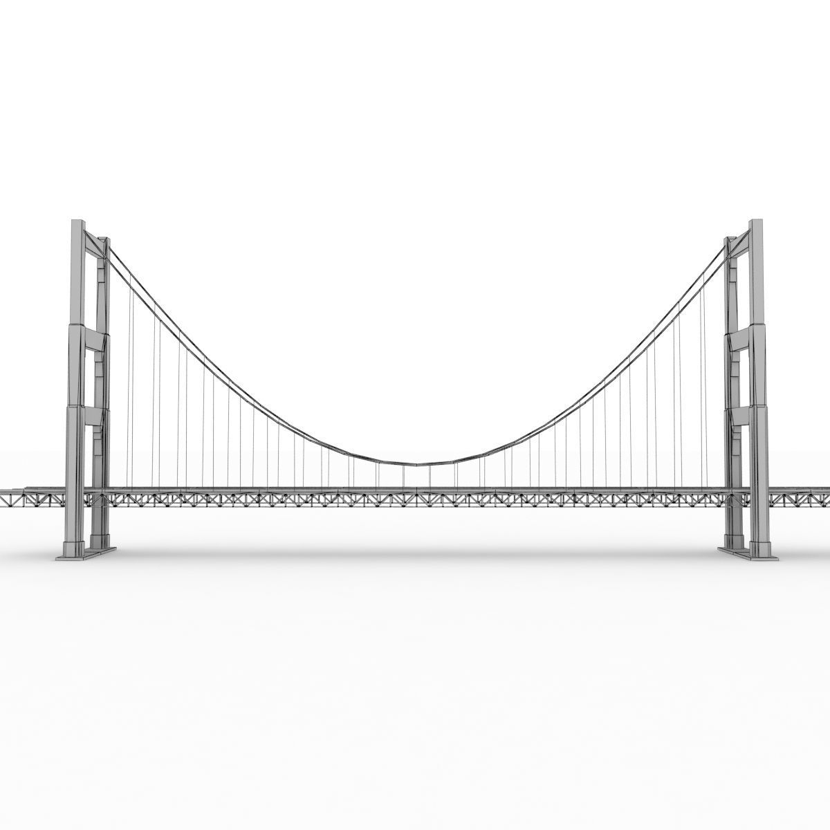 Bridge GG Stylized lowpoly Low-poly 3D model_14