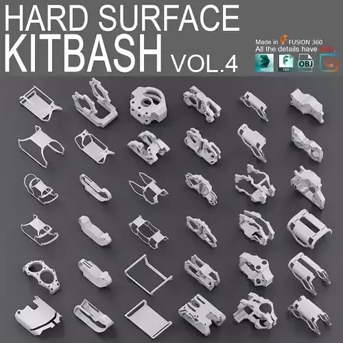 Hard Surface KitBash Volume 4